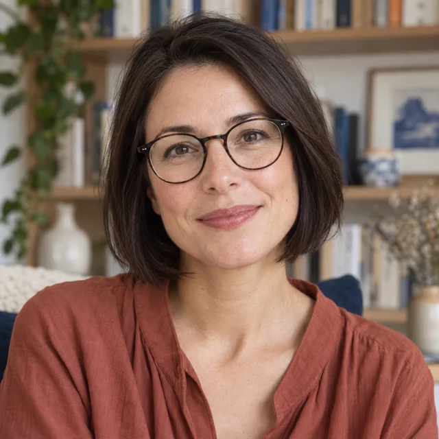 AI-portret van het fictieve redactiepersonage Mila van Bluro
